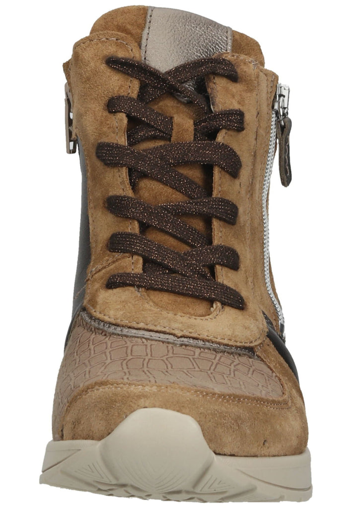 Waldläufer Stiefelette Leder/Textil Walnut