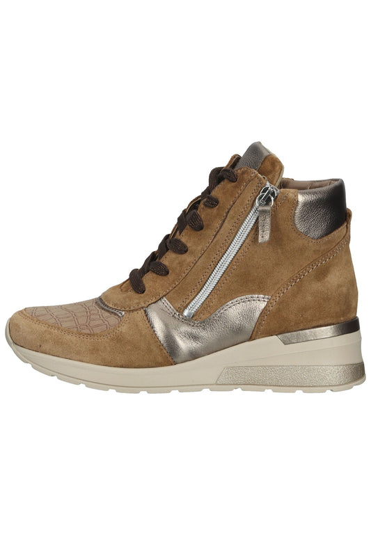 Waldläufer Stiefelette Leder/Textil Walnut