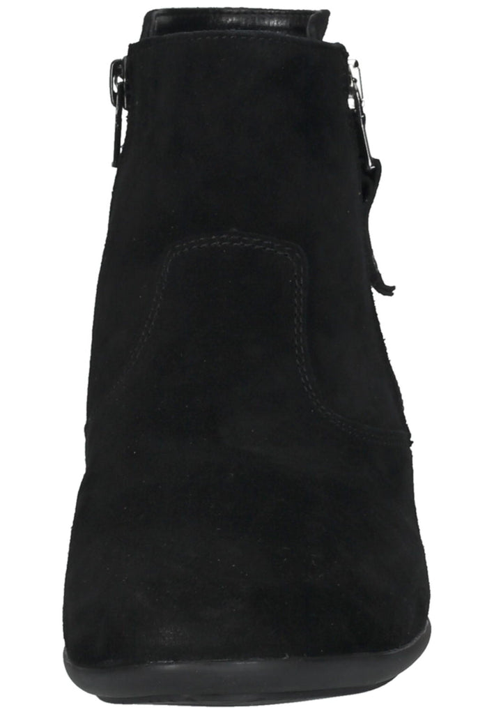 Waldläufer Stiefelette Veloursleder Schwarz Warmfutter