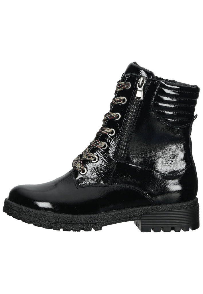 Stiefeletten Waldläufer Stiefelette Leder Schwarz Warmfutter