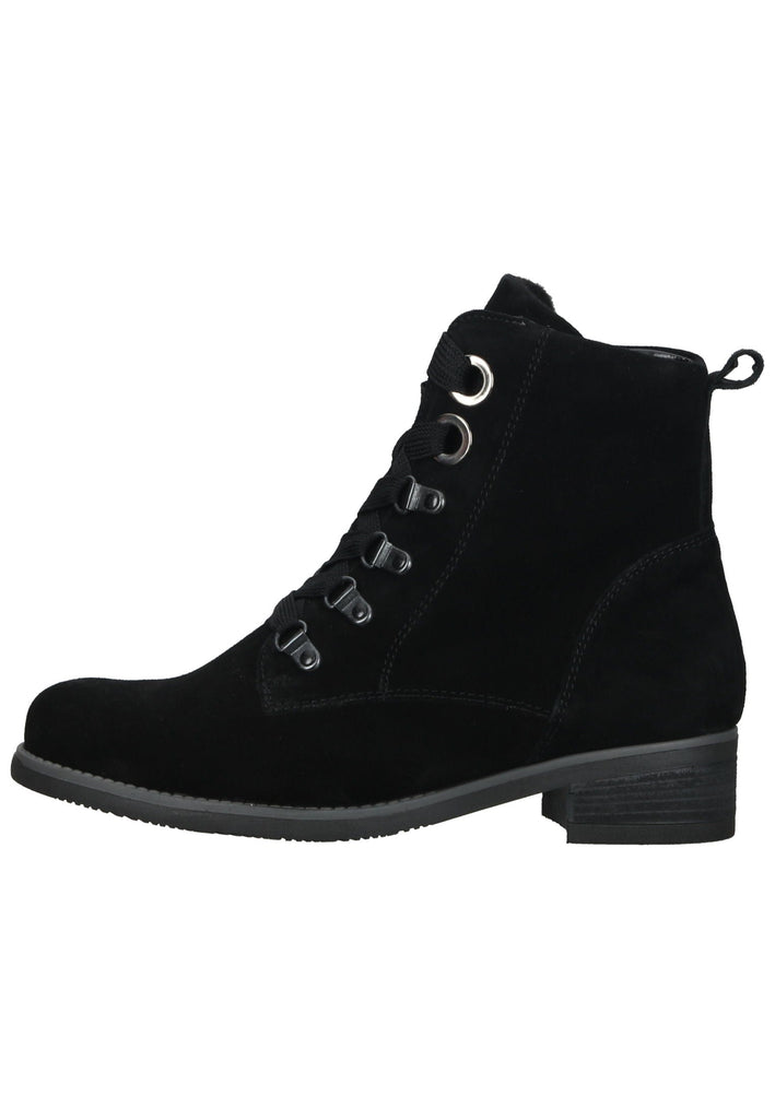 Stiefeletten Waldläufer Stiefelette Leder Schwarz Warmfutter