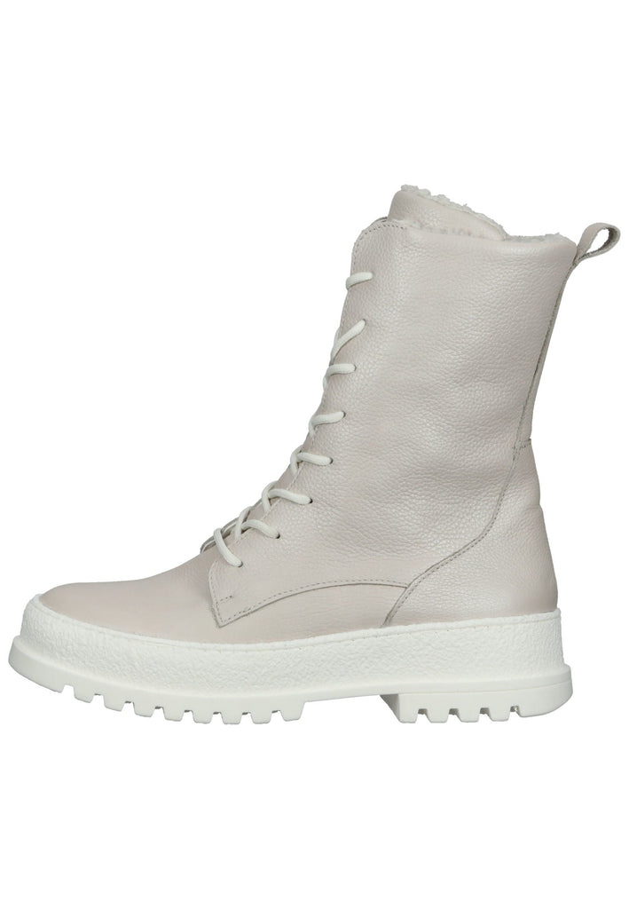 Stiefeletten Waldläufer Stiefelette Leder Weiß Warmfutter