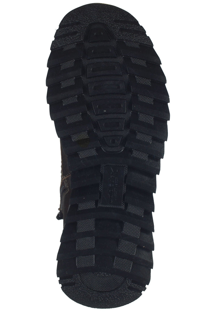 Waldläufer Wanderschuhe Leder Dunkelbraun Warmfutter