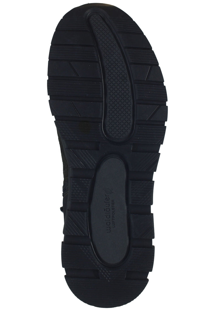 Waldläufer Wanderschuhe Leder Schwarz