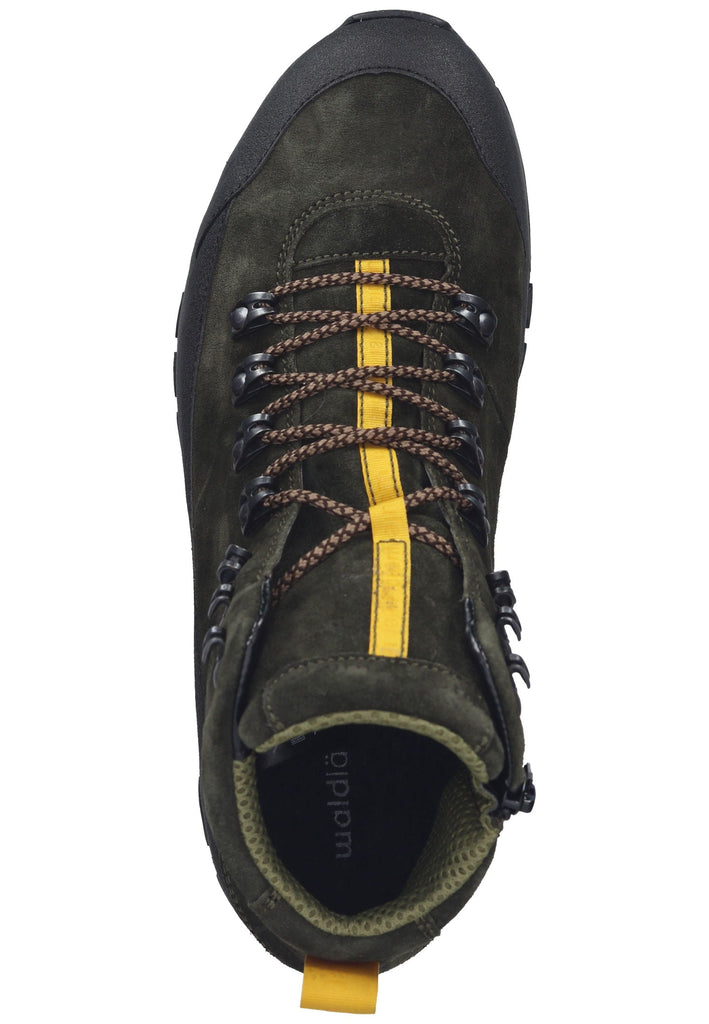 Waldläufer Wanderschuhe Leder Schwarz