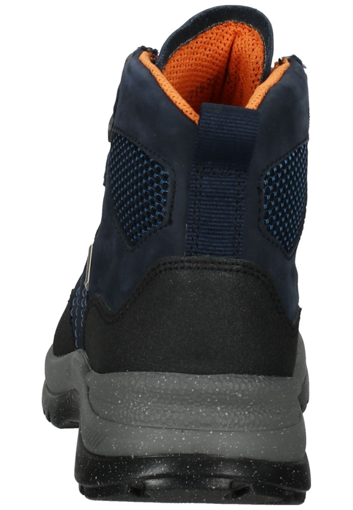 Waldläufer Wanderschuhe Leder/Textil Blau