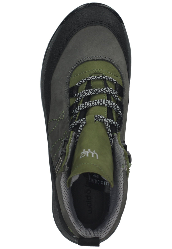 Waldläufer Wanderschuhe Leder/Textil Grau
