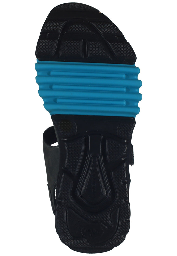 Waldläufer Wanderschuhe Leder/Textil Grau/Türkis