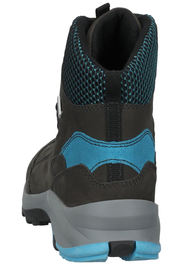 Waldläufer Wanderschuhe Leder/Textil Grau/Türkis