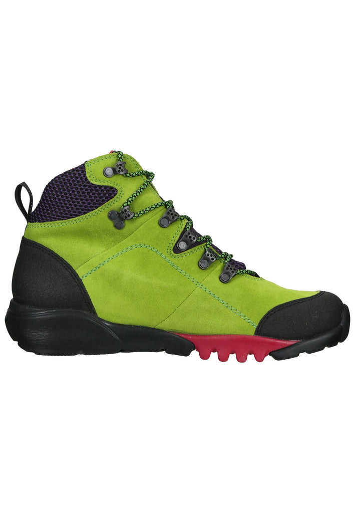 Waldläufer Wanderschuhe Leder/Textil Grün/Kombi