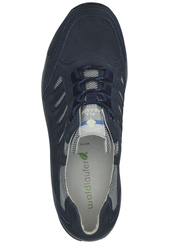 Waldläufer Wanderschuhe Leder/Textil Marine