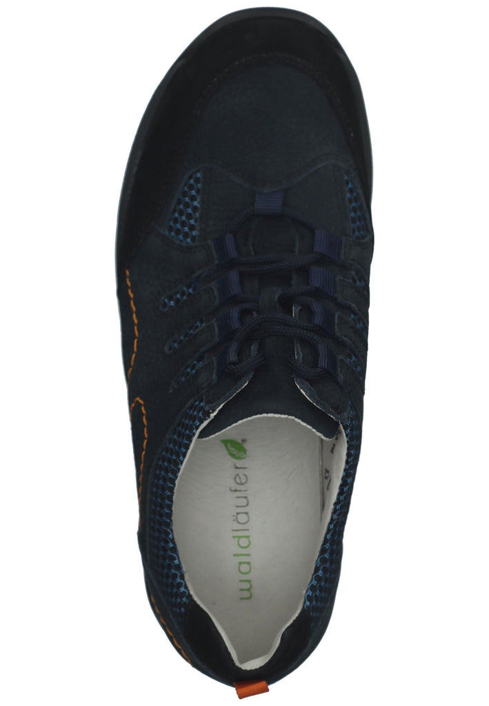 Waldläufer Wanderschuhe Leder/Textil Schwarz