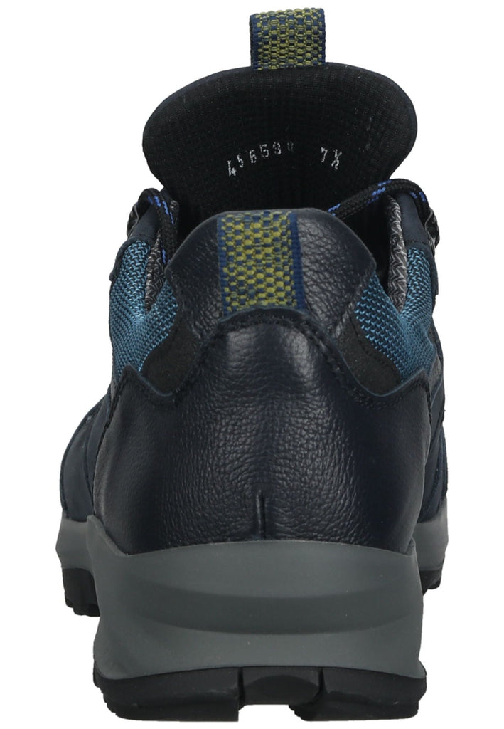 Waldläufer Wanderschuhe Leder/Textil Schwarz/Blau