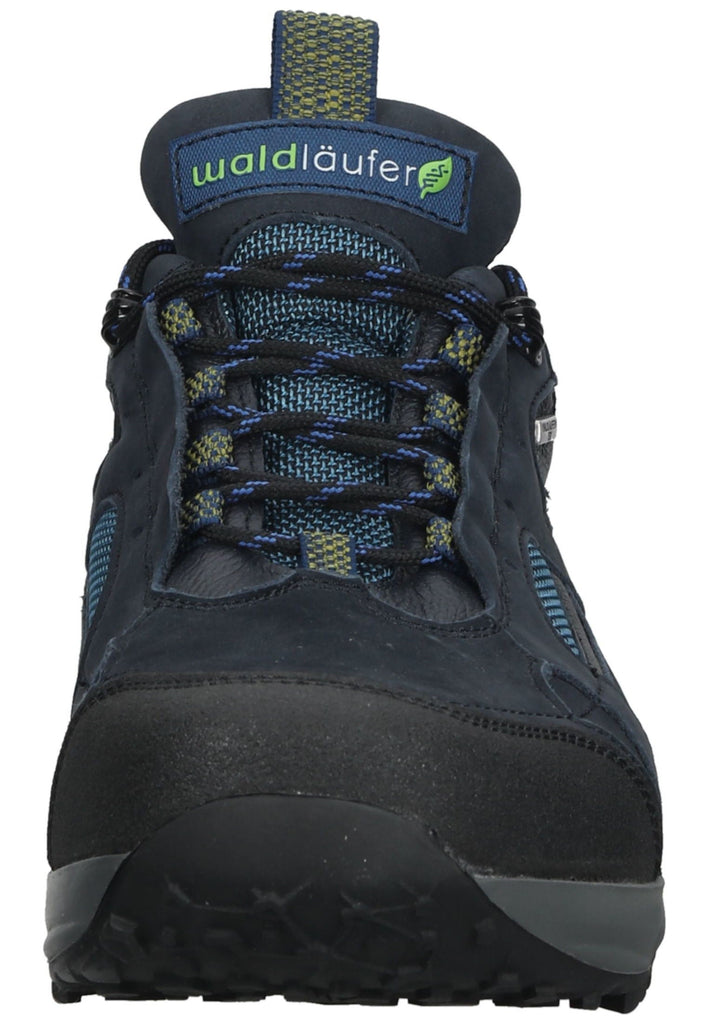 Waldläufer Wanderschuhe Leder/Textil Schwarz/Blau