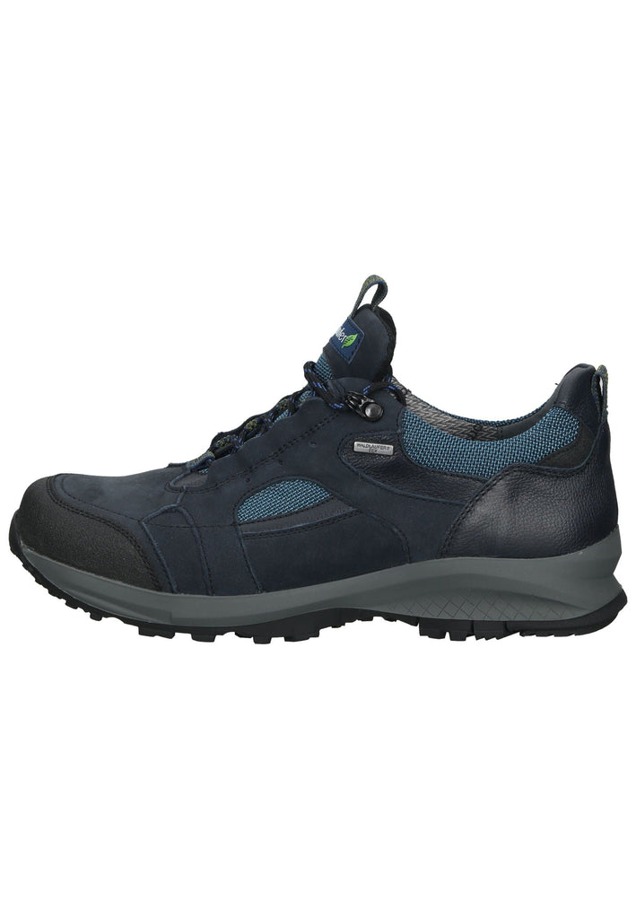 Waldläufer Wanderschuhe Leder/Textil Schwarz/Blau