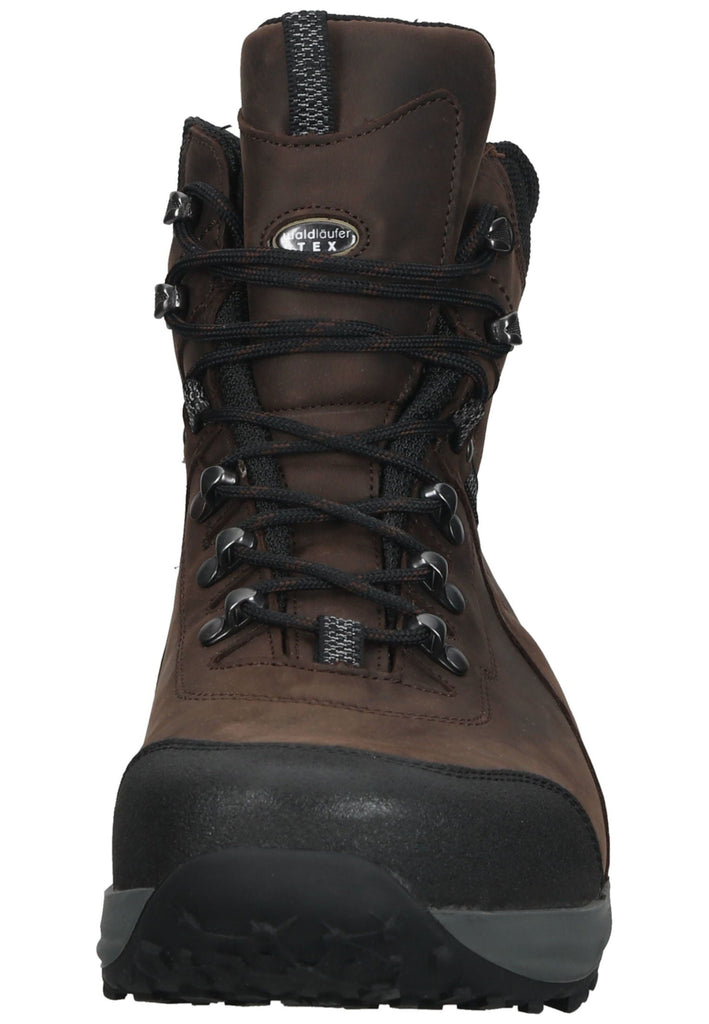 Waldläufer Wanderschuhe Leder/Textil Schwarz/Braun