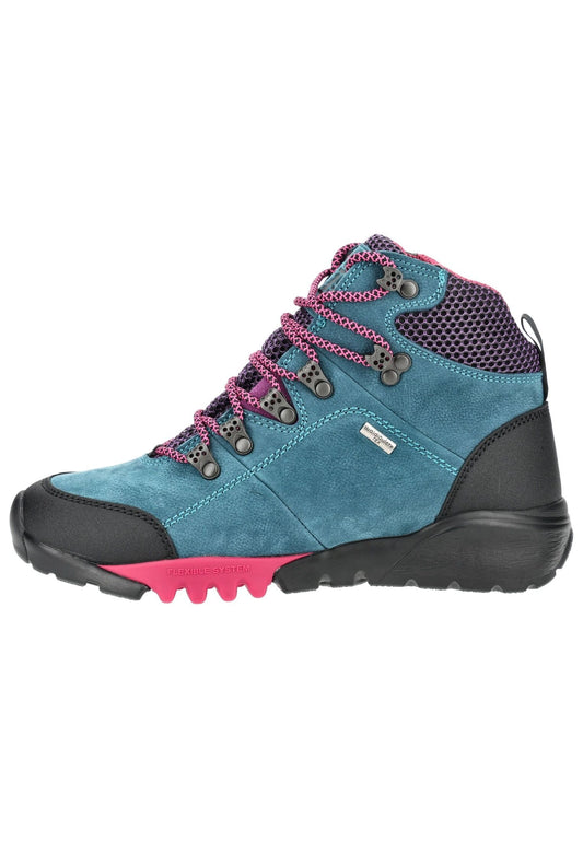 Waldläufer Wanderschuhe Nubukleder/Textil Türkis