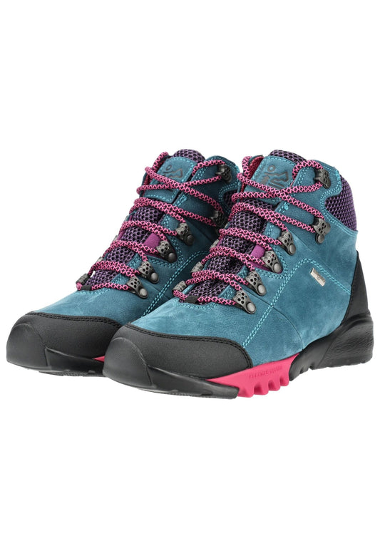 Waldläufer Wanderschuhe Nubukleder/Textil Türkis