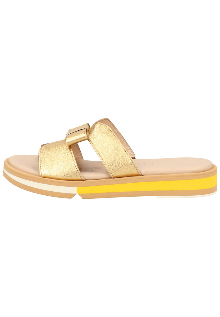 Pantoletten Wonders Pantoletten Leder Gold